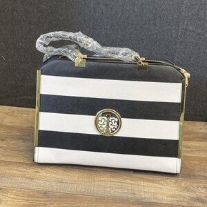 NWT Dasein Striped Emblem Handbag